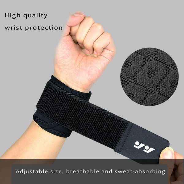 

1pcs high elastic sports fitness wristband wirst support straps wraps bandage hand suitable for ball game protection, Black;red
