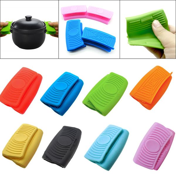 Guanti resistenti al calore Guanti da forno Pratico isolamento termico Casseruola Padella per orecchie Presa per presina Anti-hot Pot Clip Utensili da cucina