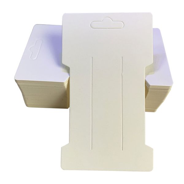 

hair clips jewelry display card blank kraft paper card hairclip price tag hairpin packaging cardboard holder 100 pcs 6.6x11.5cm 1222093