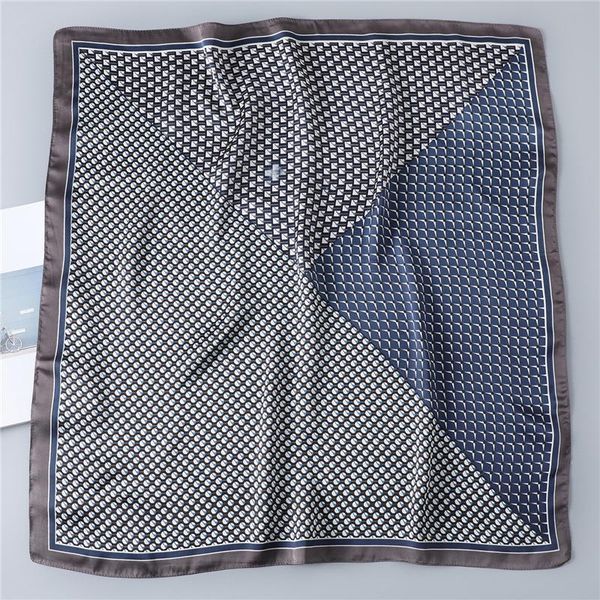 

2020 новый летний шарф женщин малый волос шеи обертывания square женский шейный bands шелковые шарфы модные аксессуары wmtfno lottery2010, Blue;gray