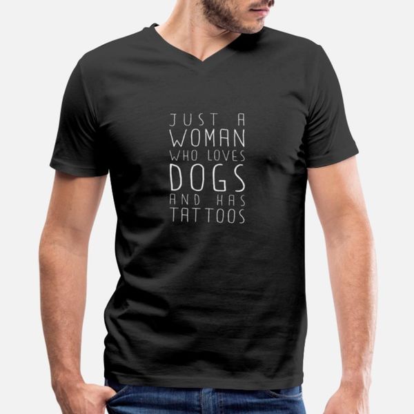 

just a women who loves dogs and has tattoos gift designers graphic t shirt cool breathable tracksuit hoodie sweatshirt