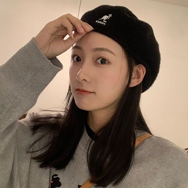 

jrxa 2021 high-quality selling fashion brand warm and women winter high-quality kangol scarf hat suit men full knitted hat keep warm, Brown;gray