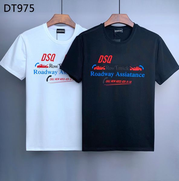 

dsq phantom turtle 2022ss new mens designer t shirt italy fashion tshirts summer dsq t-shirt male 100% cotton 158462, White;black