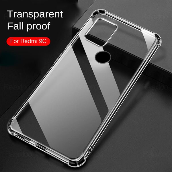 

phone case for xiaomi redmi 9c 9a 9 c c9 shockproof transparent soft flip back cover on xiomi poco x3 nfc 10t pro t10 lite armor
