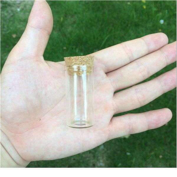 

12ml empty glass test tube bottles with cork ser transparent mini vials jars food spice bottles 100pcs jllaum