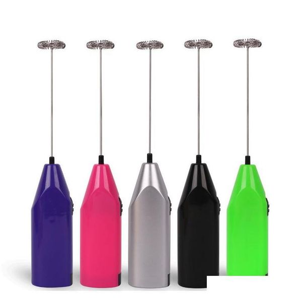 

electric handheld stainless steel coffee milk frother foamer drink electric whisk mixer battery operated kitchen egg jllqkb mywjqq
