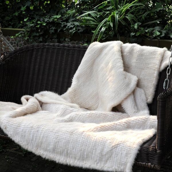 

cx-d-80c 122x183cm bed decor custom knitted blanket fur throw1