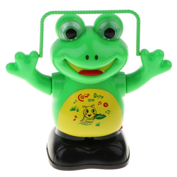 

5.5 inch electric rope skipping frog interactive music robot, kids & babies developmental toy
