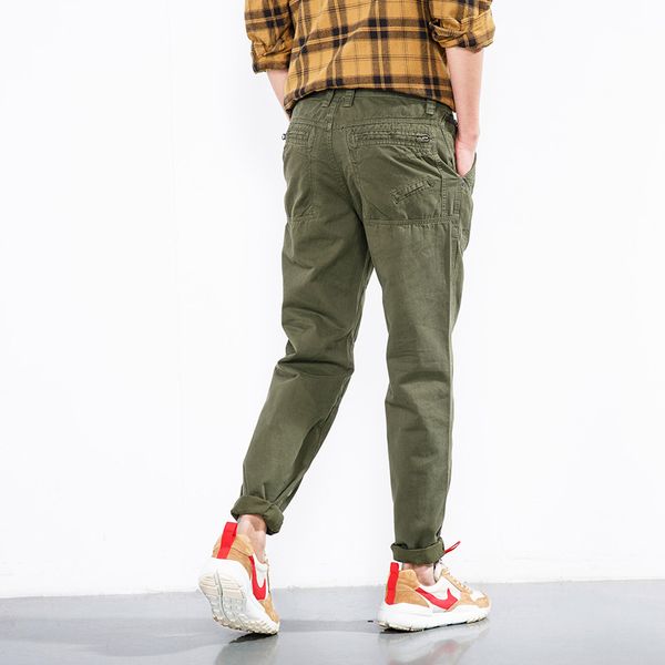 

2021 new men's cargo cotton-style overalls, male trousers plus size, loose tactical trousers, quality f40 lxab, Black