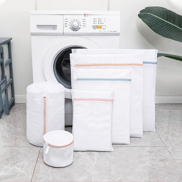 

hosiery laundry mesh bag lingerie protective for washing machine with zipper blouse travel pouch underwear household cleaning1
