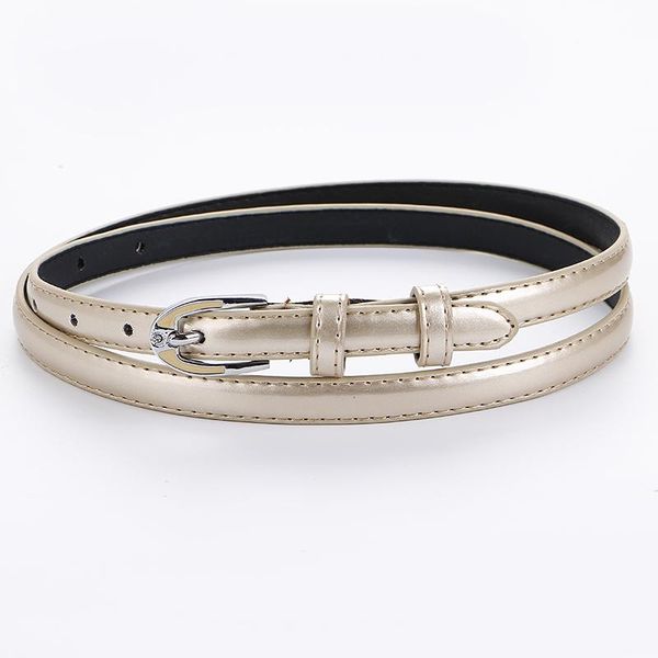 

new solid leather belt womens thin cute design hip silver leather belts for women pin rhinestone buckle jeans sqcczw, Black;brown