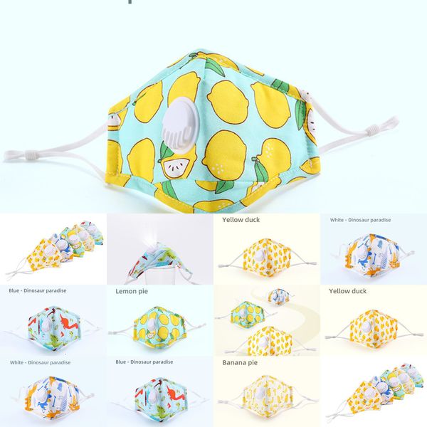 

factory4fbldinosaur cotton face yellow designer duck masks children with active carbon filter breather valv tlo4