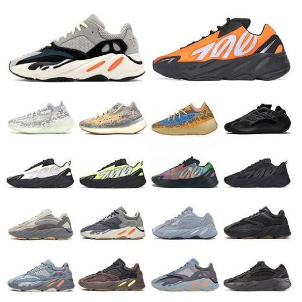 

700 runner 2021 new kanye relective orange mens womens running shoes carbon blue shoe solid grey utility black sneaker size 36-45