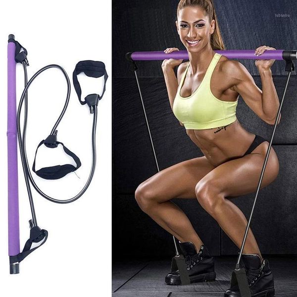 

resistance bands fitness workout pilates stick bar with band gym yoga squat training for effective working-out accessories1