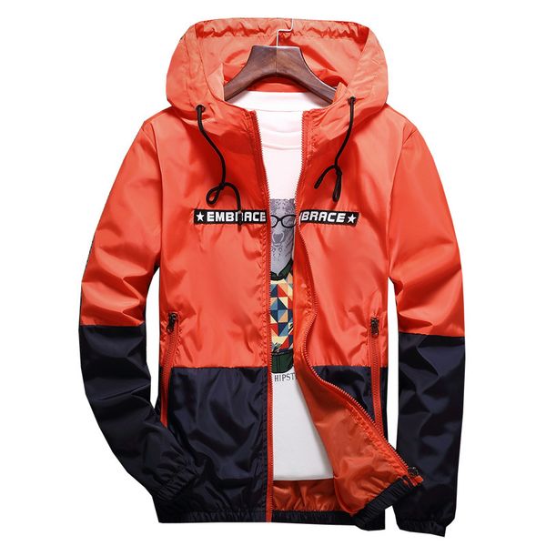 

2021 the new casual retro-masculine shreds streetwear spring jackets autumn thin hip hop men's jacket with hoodie xu8j, Black;brown