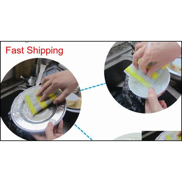 

microfiber cloth dish cloth silk kitchen sponge clea qyltjo ppshop01