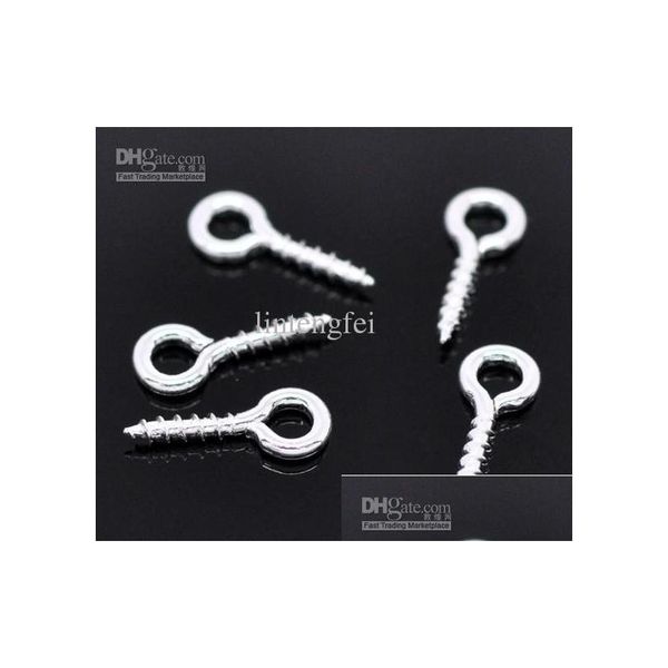

144g 8x4mm sp screw eye bail t jlllem yummy_shop, Silver