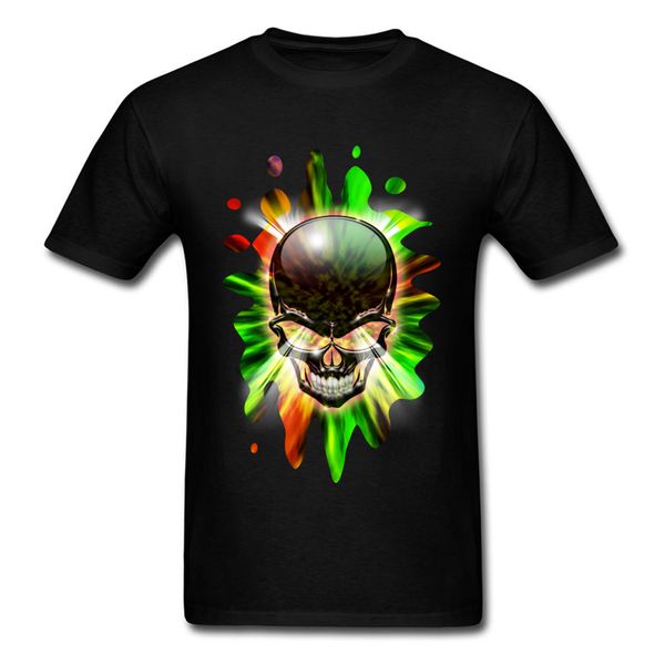 

black skull psychedelic explosion valentine day pure tees short sleeve slim fit sport hooded sweatshirt hoodie t shirt