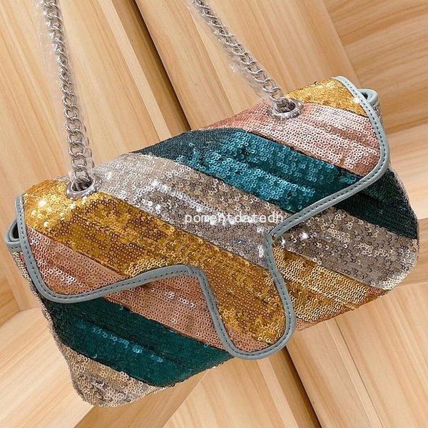 

bags women 2020 rainbow designers luxurys sequin decoration shoulder bag handbag messenger bags gbag eks5c qynf