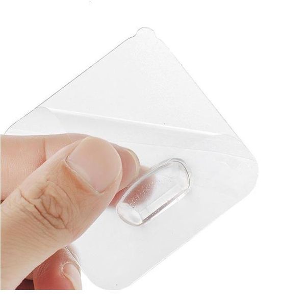 

3 pcs transparent hooks home kitchen bathroom office wall powerful plastic plug socket holder hanger wall storage high sqcwxw
