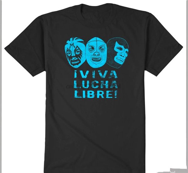 

viva lucha libre t shirt mil mascaras el santo blue demon mask vintage wrestling full-figured tee shirt sport hooded sweatshirt hoodie