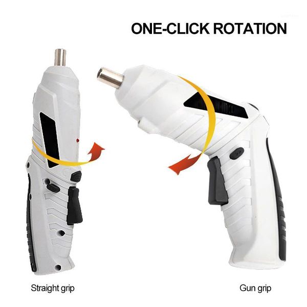 

pracmanu 3.6v cordless electric screwdriver rechargeable power screwdriver twistable handle wireless led torch household diy1