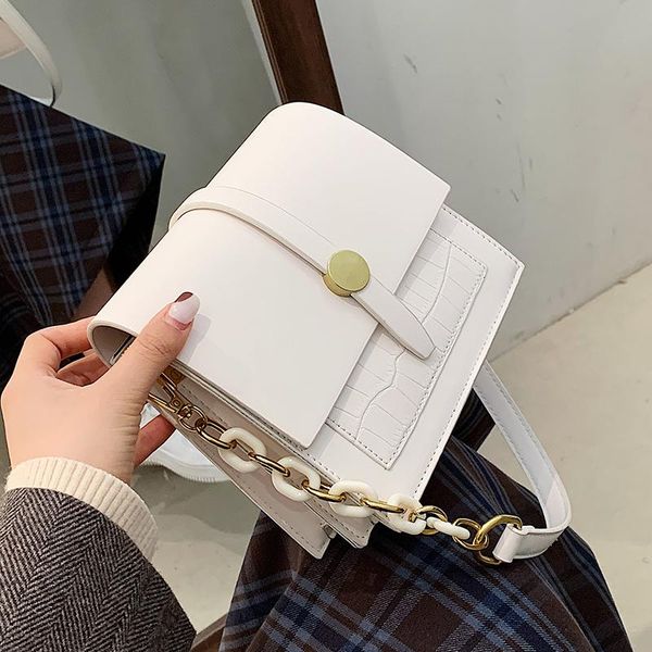 

cross body contrasting crocodile pattern 2021 fashion female quality pu leather women designer handbag shoulder messenger bag