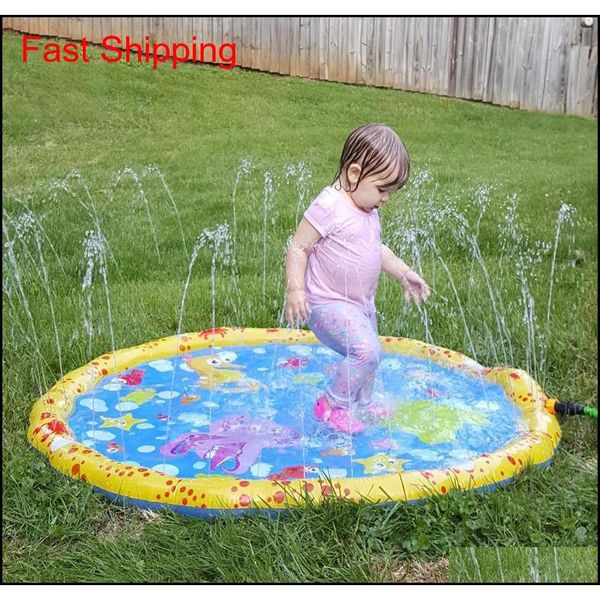 

kids play mats outdoor inflatable sprinkler pads water fun spray mat splash water mats toddle qylugk packing2010