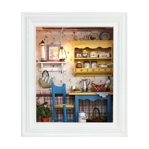 

diy miniatura mini house miniature dollhouse furniture doll house handmade craft puzzle model kits toys gift for children y200413