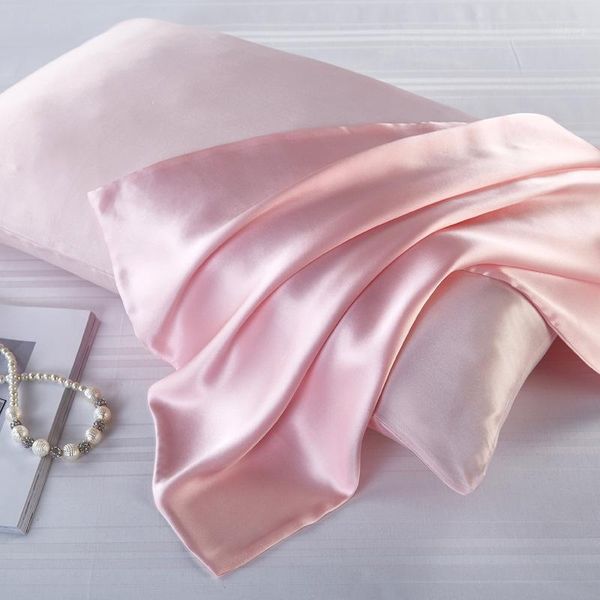 

2pcs 22 momme silk pillowcase 100% nature mulberry silk pillow case cover with hidden zipper soft healthy satin pillowcase1