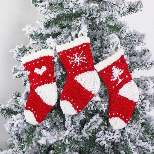 

christmas tree snowflake elk stockings christmas candy gift bag sacks pendant navidad 2020 new year 20211