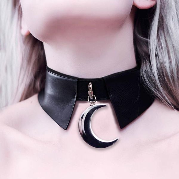 

punk gothic ожерелье кожа круглого шипованных choker модной femme sexy vintage charm круглого воротник ожерелье женщины подарок ювелирных из, Golden;silver