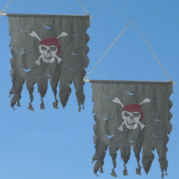 

lbmul halloween new scene decoration personalized props and props pirate hanging 8o9bd oversized skeleton flag flag