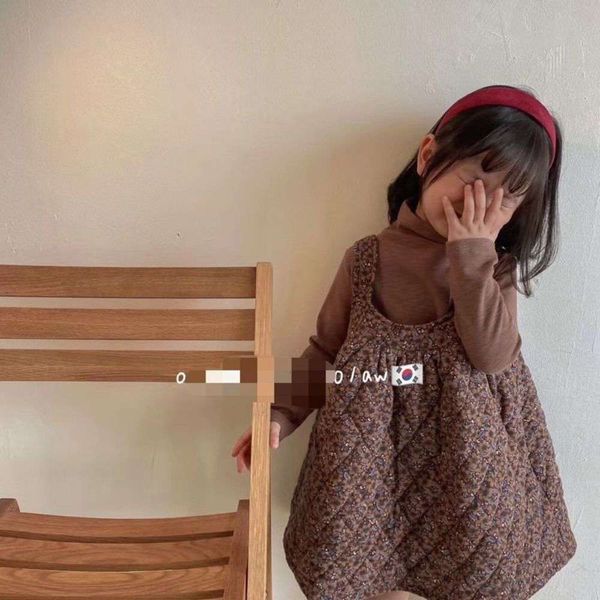 

with suspender autumn girls' and drs winter ragged 2020 cotton vt skirt, Red;yellow