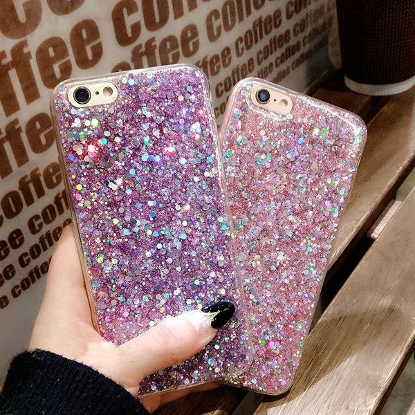 

tumi.ovo телефон чехол для iphone 7 8 силиконовый чехол bling блеск кристалл блестки soft tpu крышка fundas для iphone 5 5s 6 sqcjtc bdejewe