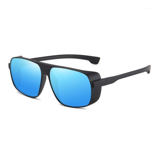 

fashion uv400 sunglasses men women driving coating points black rectangle frame eyewear male sun glasses1, White;black