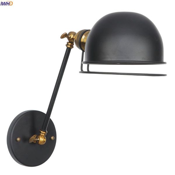 

iwhd nordic loft style edison wall lamp bedroom beside stair arm vintage retro wall lights sconce led wandlamp applique murale