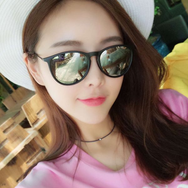 

star 2019 new personalized polarized sunglasses style ultra light sunglasses women's trendy round face men's myopia glasses, White;black