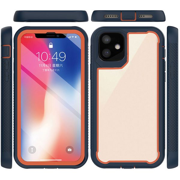 

duty shock-proof clear back cover mobile phone cases covers phone back case 3 in 1 anti-drop mobile phone case