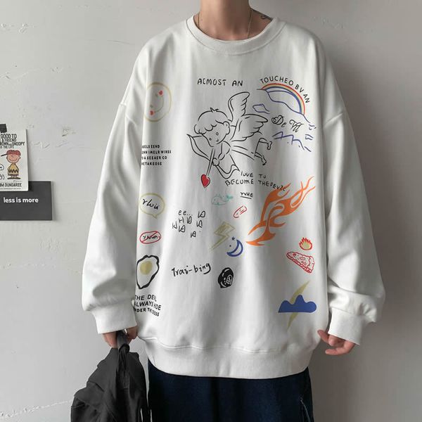 

2021 new autumn spring hoodies sweatpants for black man loose hip hop punk pullover streetwear fashion clothes oversize 5xl 8r00