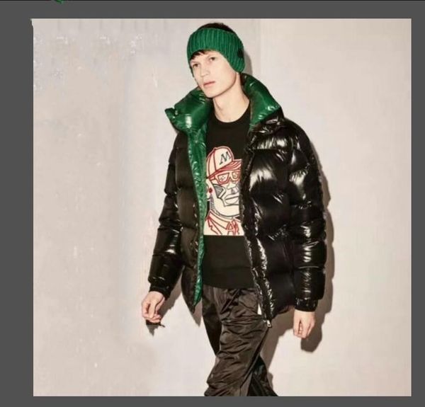 

sell down jacket mens parka jacket men women warm jacket outerwear stylist winter coats 3 colors size m, Black