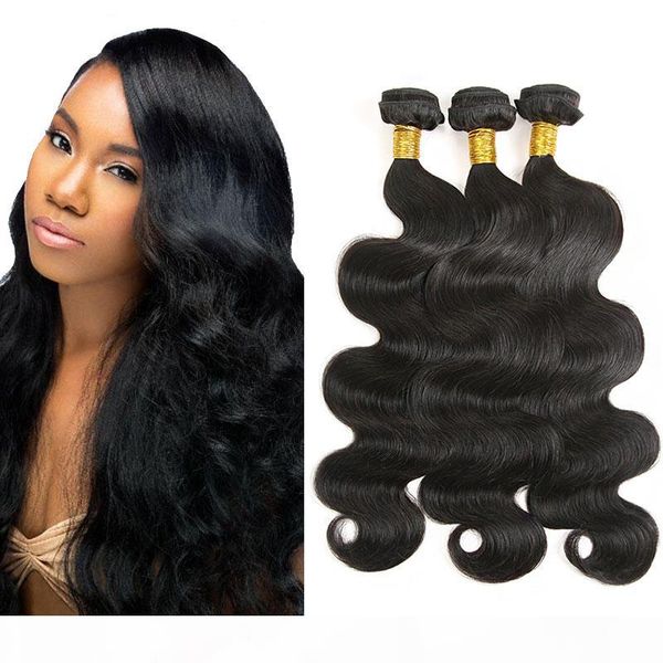 

body wave 3 bundles braizlian wet and wavy hair bundles unprocessed 8a virgin hair natural black hair extensions