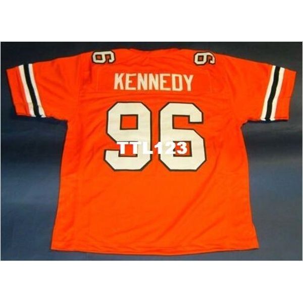 

123 custom orange #96 cortez kennedy custom university of miami hurricanes college jersey size s-4xl or custom any name or number jersey, Black