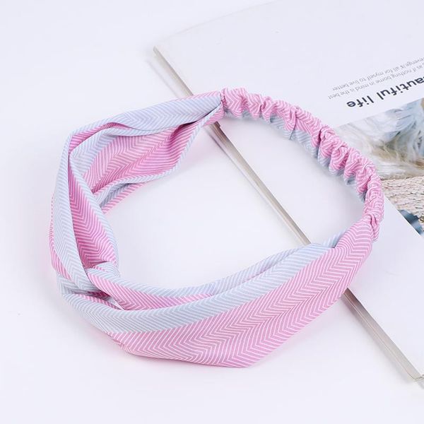

headband knot turban hairband stripe elastic twist head band hair accessories for women girls hair hoop fashion color headwear wmtqml, Slivery;white