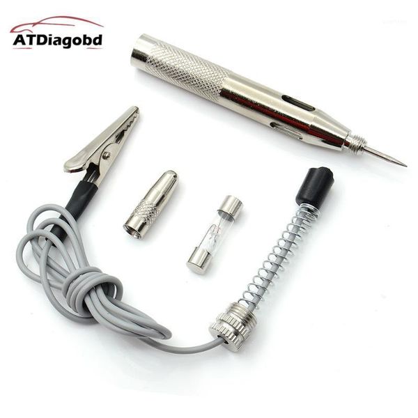 

1pcs car circuit tester probe light system 6v-24v test probe lamp auto light lamp voltage test pen detector copper1