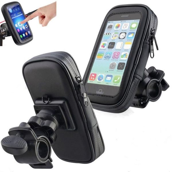 

universal bicycle waterproof bag mobile phone bracket bike mobile phone shockproof bicycle 3 sizes holder stand outdoor riding jllflh