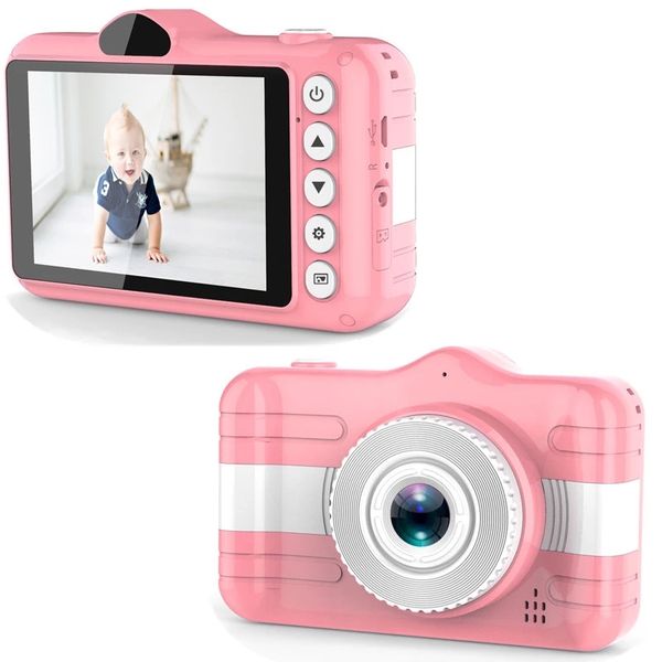 Mini Digital Camera 3.5 polegadas dos desenhos animados Camera bonito For Kids 12MP 1080p HD Photo Video Camera Crianças presente de aniversário para crianças