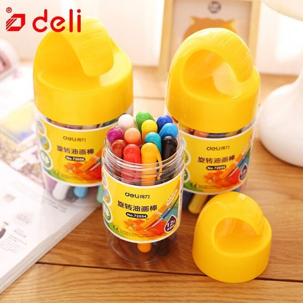 

deli non-toxic oil pastel crayons stick drawing painting pen child crayon wax graffiti pencil art school supplies 12/18/24 color y200428