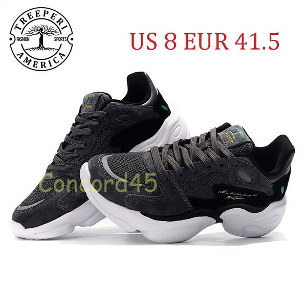 

2021 treeperi fashion chunky 4.0 soft sole running shoes obsidian green us 8 eur 41.5 for men trainers