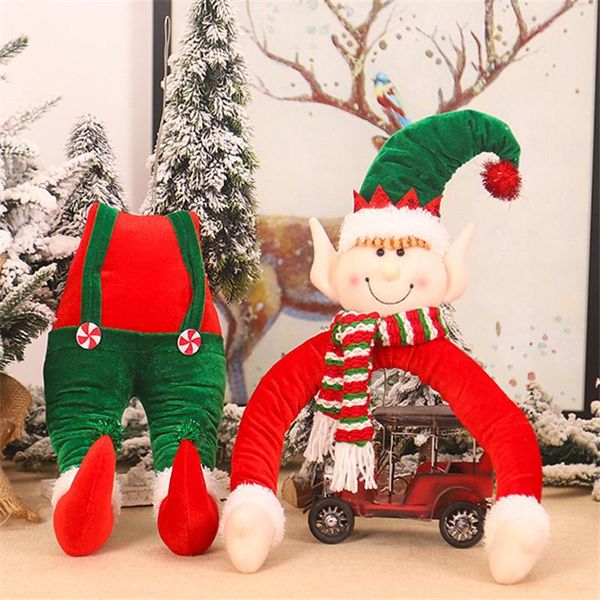 

maxsin new christmas tree decorations santa claus doll elf hug tree holiday home shopping mall decoration supplies